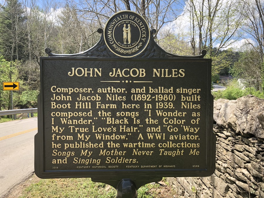 A historic marker sign