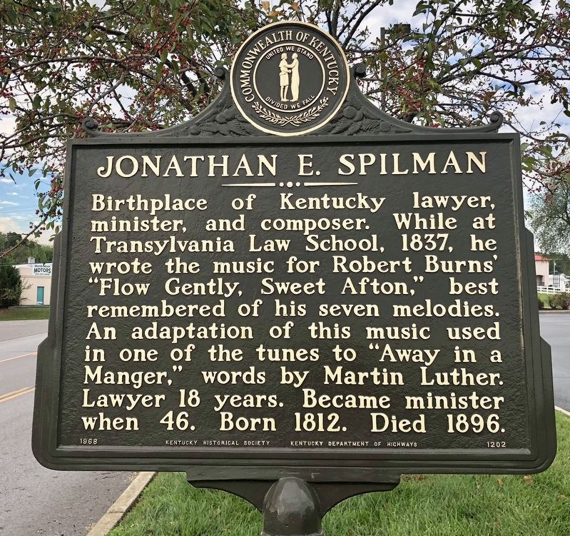 Jonathan Spilman Historic Marker